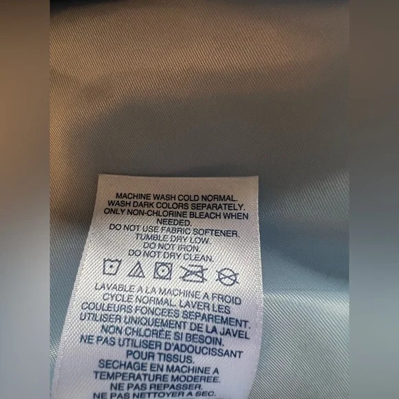 Lands' End Baby Blue Trench Coat with Belt - Picture 10 of 12